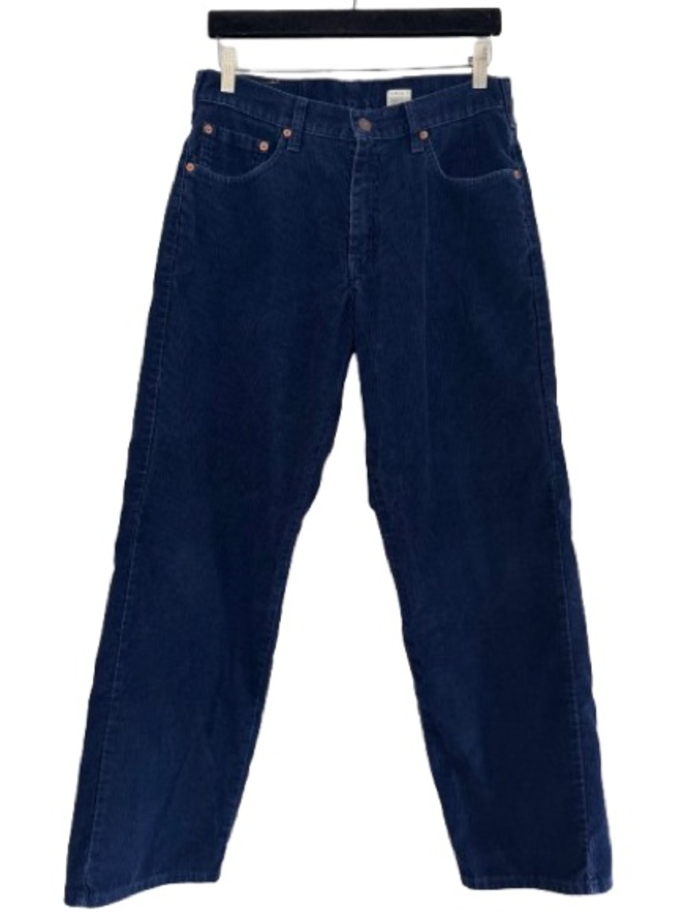 Vintage 90s Levi's 565 Loose Fit Straight Leg Blue Corduroy Pants